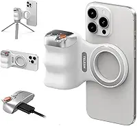 TELESIN Câmera magnética Fun Shot para celular DSLR para iPhone e Android com botão de obturador sem fio destacável – parafuso de 6 mm – Suporte ergonômico confortável para alça de câmera
