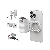 TELESIN Fun Shot Impugnatura Smartphone, Magnetica Impugnatura per Smartphone con Telecomando Bluetooth Staccabile, Filettatura da 1, 4, Compatibile con iPhone & Android, Selfie Vlog
