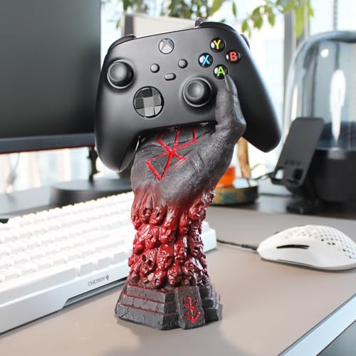 IOO6Z8SY Gaming Kopfhörerständer und Controller Ständer Cyberpunk Roboterhand Halter für Headset PS5 Xbox Controller Gamer Schreibtisch Dekoration