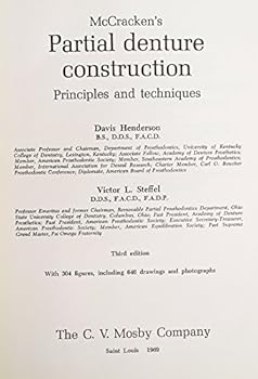 Hardcover Partial denture construction;: Principles and techniques Book