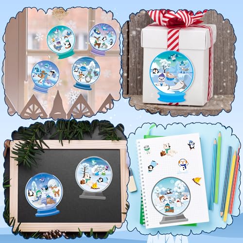  Winter Polar Animals Make-a-Face Sticker Sheets - 40PCS - image 6
