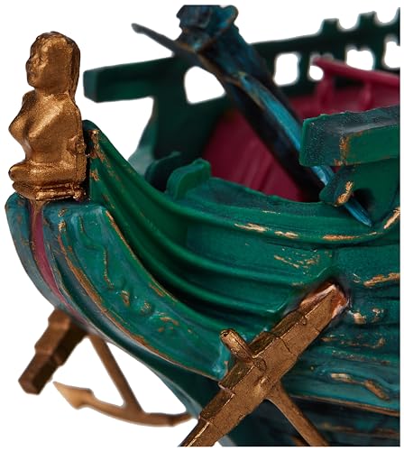 Penn Plax Action-Air Aerating Action Ornament, Shipwreck with Moving Masts, Lifeboat, and Bubble Action - Image 4
