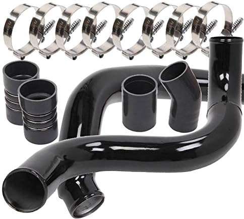 Ford Powerstroke intercooler pipes stainless steel and silicone replacement