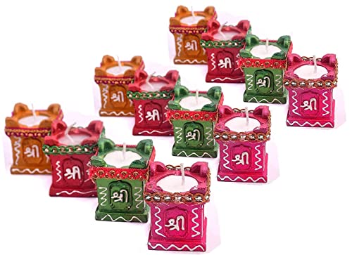 CraftVatika Diya for Puja Terracotta Handpainted Candles/Candle Stand/Candle Holder for Home Diwali Decoration Items & Diwali Gifts (Set of 12) (B08L6PTTNK) Amazon Price History, Amazon Price Tracker