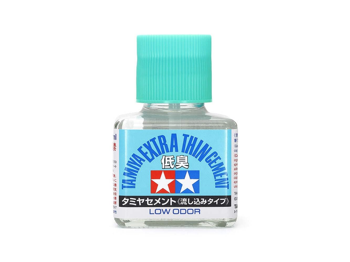 Extra Thin Cement Low Odour Liquid Adhesive for Plastic Hobby Kits (40ml) - 87236