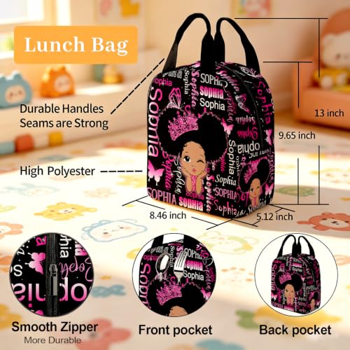 Image of Custom Backpack for Girl Kid Personalized Backpacks Set Back to School