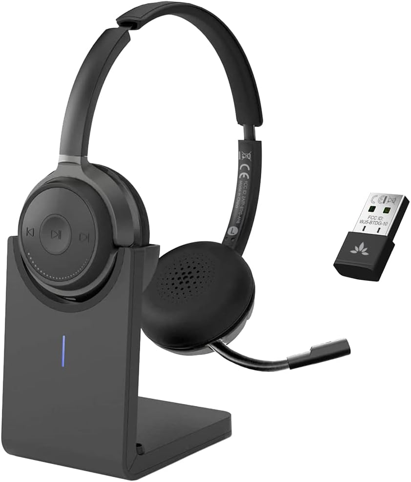 Avantree Alto Clair 2 – Multifunctional Bluetooth Headphones & Detachable Noise-Filtering Mic with Wired & Wireless Headset Modes, Dual Link Connectivity for PC, Computer & Phone, Clear Calls Anywhere Avantree Alto Clair 2 – Multifunctional Bluetooth Headphones & Detachable Noise-Filtering Mic with Wired & Wireless Headset Modes, Dual Link Connectivity for PC, Computer & Phone, Clear Calls Anywhere