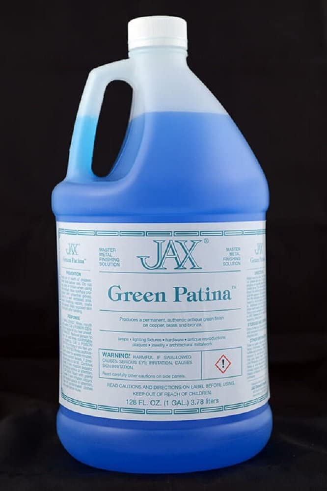JAX Green Patina - Metal Finishing Solution - Antique Finish without Heat or Electricity - Gallon