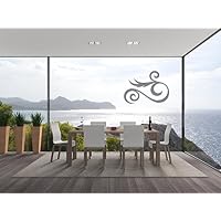 INDIGOS UG Wandtattoo Pflanze & Blume Naturdesign – 120x83 Cm, Selbstklebend, Für Alle Glatten Wände In Wohnzimmer, Kinderzimmer & Mehr