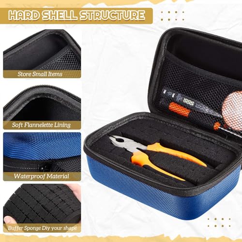 Maleta rígida EVA protectora azul 13.5x9.8x5.5 in miniatura 3