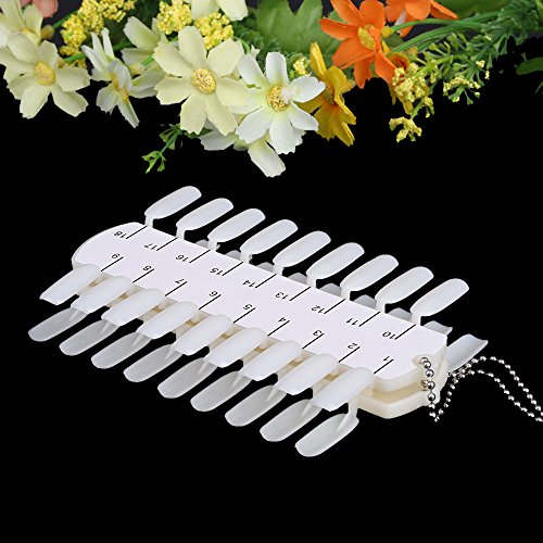 Andoer Camada dupla de cartão de cores para unhas Maquiagem Nail Art Prática de treinamento Gráfico