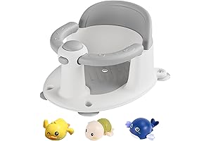 Baby Bathtub Seat with Suction: Safe, Non-Slip, & Comfortable for Bath Time