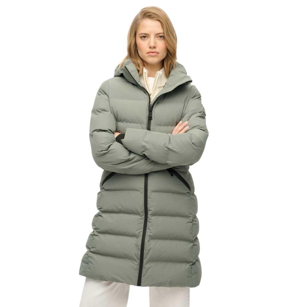Superdry City Mid Jacke Stadtlook City Steppjacke Grün XL