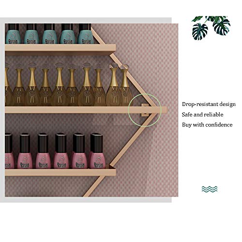 Wandhalterung Nagellackständer Aus Metall,Nagelstudio Goldenes 5-Lagen Nagellack Display Rack Kombinierte Regale… – Bild 6