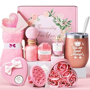Birthday Gifts for Women, Birthday Presents for Her, Unusual Birthday Hampers Pamper Self Care Gifts Relaxation Bath Sets for Friends, Mum, Wife, Girls, Sister