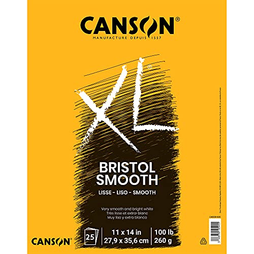 Canson XL Bristol Paper Pad (11x14 inches 25 Sheets)