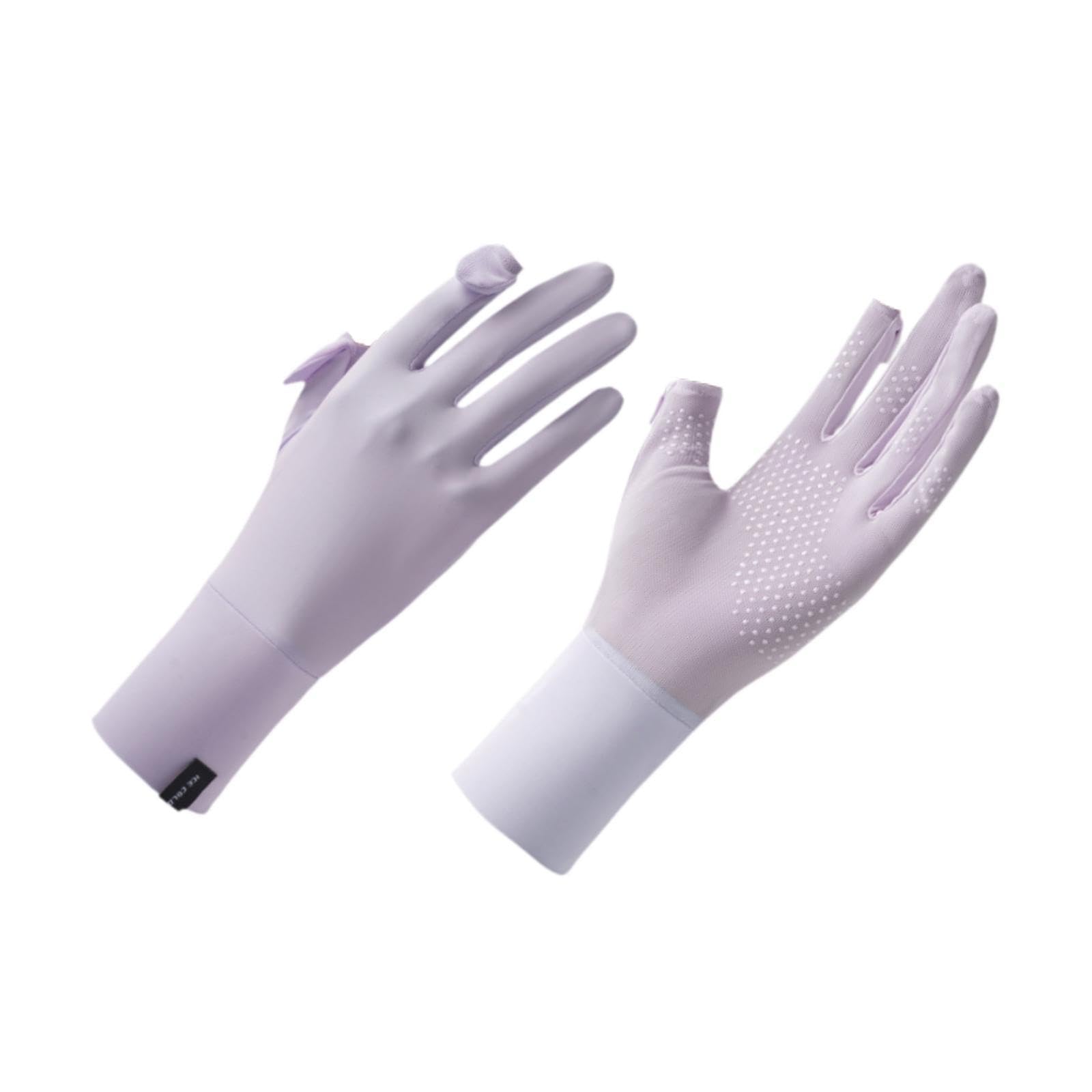 SECRET DESIRE Creations Sun Protection Gloves for Women Sunblock Gloves for Gardening Riding Outdoor Violet-image-45