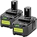 KUNLUN 2Stück 5,5Ah Ersatzakku für Ryobi 18V P108 Akku Li-ion Batterie Ryobi ONE+ RB18L50 RB18L40 RB18L25 BPL-1815 BPL-1820G BPL18151 BPL1820 P104 P105 P107 mit LED-Anzeige MI 4 günstig Kaufen-KUNLUN 2Stück 5,5Ah Ersatzakku für Ryobi 18V P108 Akku Li-ion Batterie Ryobi ONE+ RB18L50 RB18L40 RB18L25 BPL-1815 BPL-1820G BPL18151 BPL1820 P104 P105 P107 mit LED-Anzeige