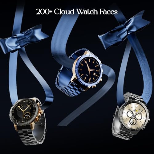 Image of Boat Enigma X700 Smart Watch w / 1.52 inch (3.8 cm) AMOLED Display,Premium Metal Body Design & Functional Crown,Advanced BT Calling, 200+ Cloud Watch Faces,World Clock, HR & SpO2,IP67(Copper Black)