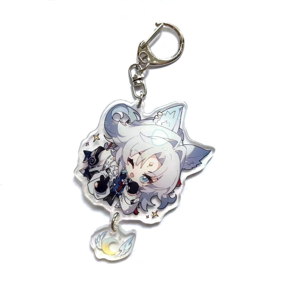 GenericCute Honkai Star Rail Cosplay Acrylic Keychain G Shaped Buckle Accessories Bag Car Pendant Key Ring Game Fans Gift
