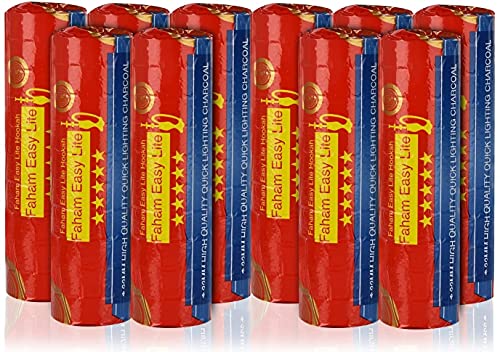 Charcoal Tablets for Incense-Incense Instant Coal disks-Charcoal Burner - Instant fire Coal Tabletâ€“ Round Charcoal odorless Instant Light Hardwood Shisha and Incense Charcoal 100 Tablet (33mm)
