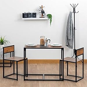 Harbour Housewares Harbor Housewares 2-zits Compact Dining Set – 2 personen Ruimtebesparend, hedendaagse afwerking…