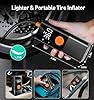 Teffim Tire Inflator Portable Air Compressor, Air Pump for Car Tires with LED Light, Cordless Tire Pump with Pressure Gauge,Tire Inflator for Car, Motorcycle, Bike #4