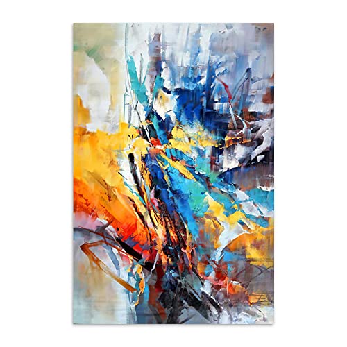 Impression sur toile art abstrait et affiche moderne géante 100x140cm pour décoration murale