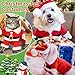 Kleidung für Haustiere Weihnachtsmann, Haustier Weihnachtskostüm, Katze Hund Weihnachtskostüm, Weihnachten Haustier Kleidung, Für Neujahr Christmas Party Cute Cats and Dogs Kostüm(L)