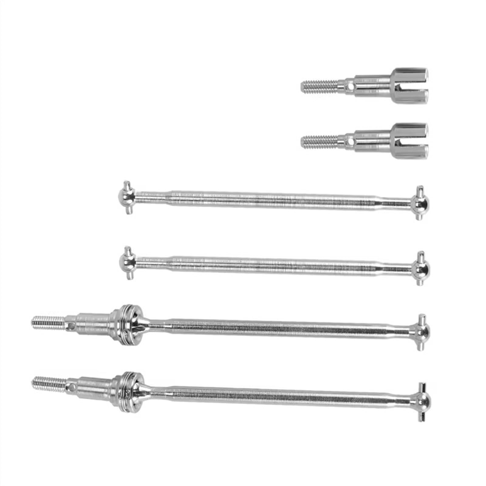 Eje de transmisión RC para LAEGENDARY para Legend Accesorios De Repuesto para Coche RC 1/10 1 Juego Eje Transmisión Delantero Y Trasero Metal CVD Dogbone