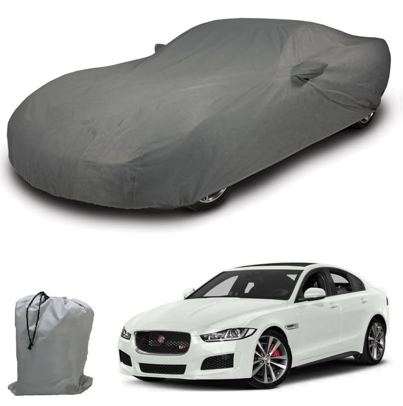 Image of ARCUATE Triple Layer Custom fit Car Body Cover for Jaguar XE |Top Layer Dustrproof | Middle Layer Waterproof | Bottom Layer Scratch Protection | Outdoor Indoor Fabric