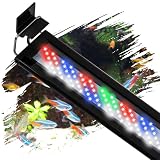 IRQWY Led Aquarium Light, Full Spectrum Fish Tank Lights, 10/20 Gallon Freshwater Fishtank Hood Lighting for Grow Fish, Plants, Adjustable...
