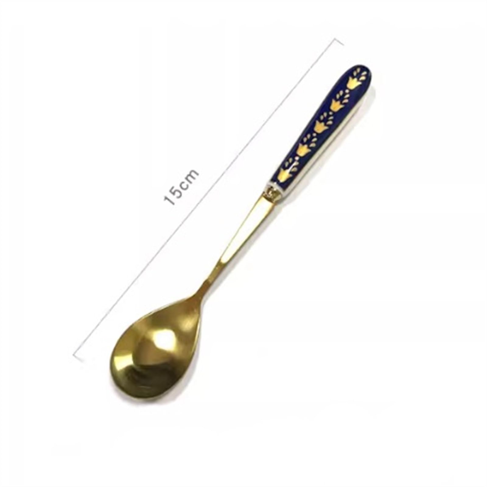 Soup Spoon 1 Pcs Coffee Spoons 5.9 Inches Tea Spoons Long Decorative Handle Stirring Spoons Small Teaspoons, Food Grade Stainless Steel Spoons, Long Spoons for Stirring, Metal Espresso Spoons Dinner S