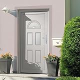 Couleur : blanc Porte d\'entrée Maison, Porte d\'entrée blanc 110x210 cm PVC