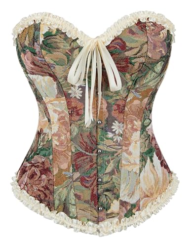 Bustier jacquard femme pour soirée gothique ou cosplay