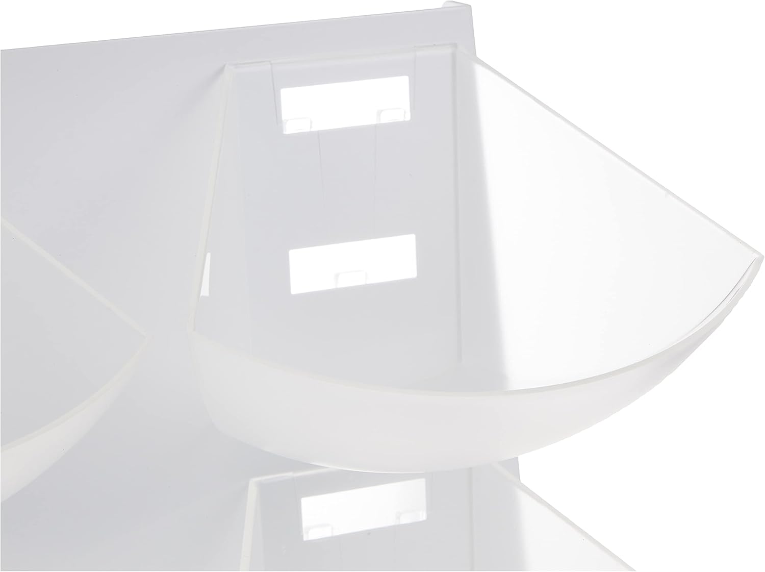 Restaurantware-Met Lux 15.5 x 10 x 10.5 Inch Coffee Accessory Caddy, 1 Premium Coffee And Condiment Organizer - 4 Removable Compartments, White Steel Breakroom Organizer