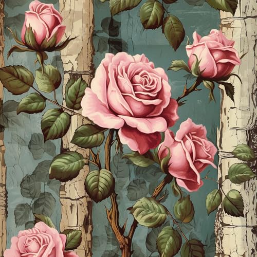 Vinilo adhesivo decorativo doble cara 15.7x118 in rosa miniatura 7