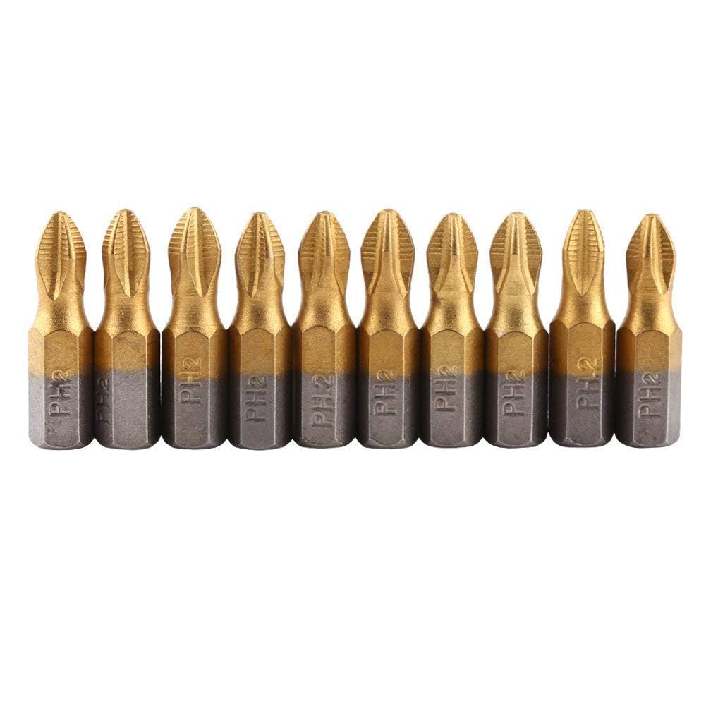 Puntas de destornillador PH2 magnéticas para evitar que se caigan y resbalen los tornillos
