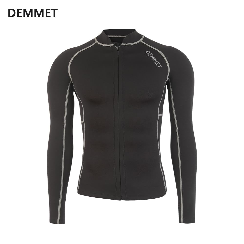 Muta top a maniche lunghe in neoprene pantaloni da immersione 1.5mm-3mm Pantaloni della muta Top muta in neoprene Calde mute con zip per uomo e donna in inverno