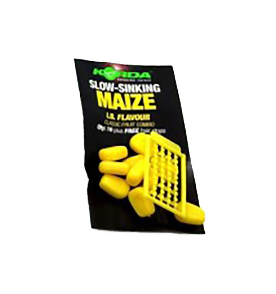 Korda Slow Sinking Maize, IB Yellow, Artificial Bait, Buoyant and Slow Sinking for Carp Fishing