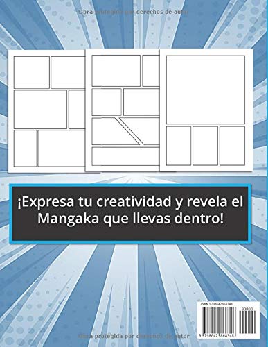 Miniatura 2 de Crea tu Manga Crea tu propio cómic 100 originales plantillas de cómics en blanco para adultos, adolescentes y niños Formato 21,59 x 27,94 (Spanish