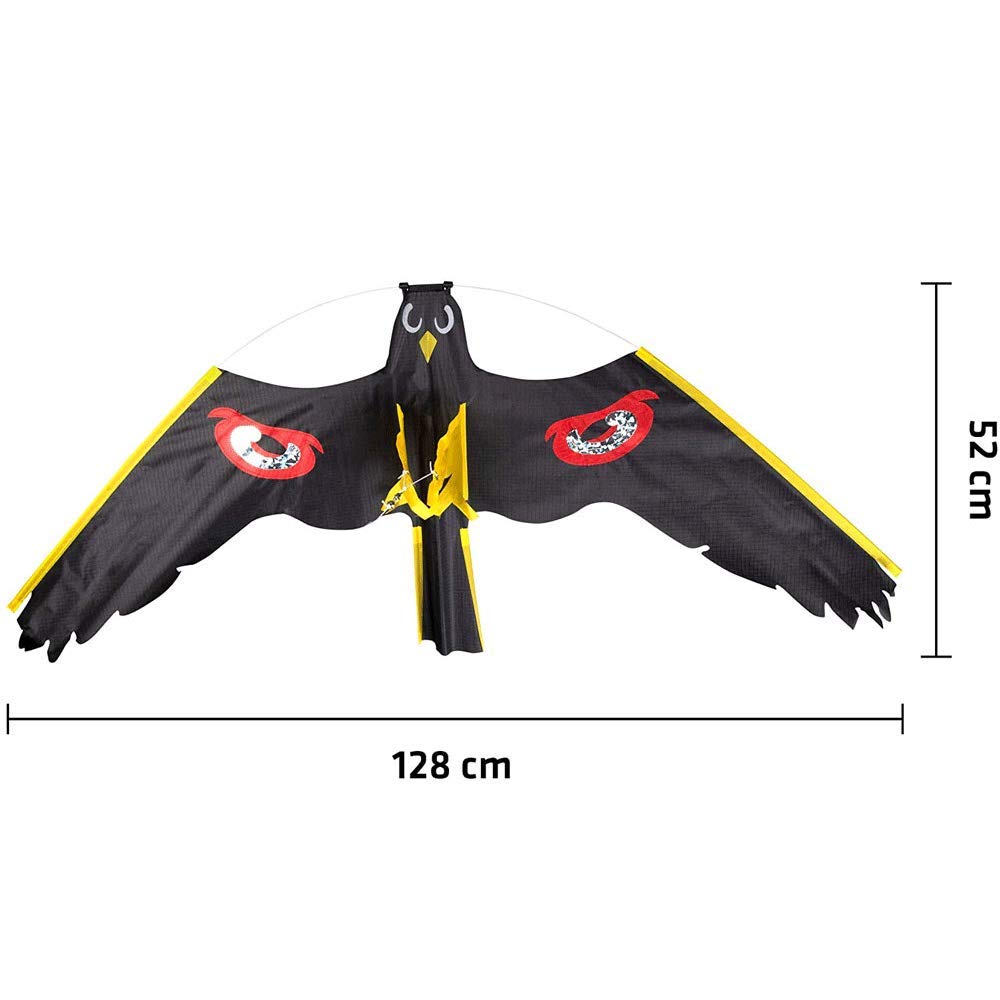Vogelschutz Scarer Drachen Mit 5m / 7m Teleskopstange, Vogelschutz Falke Drachen Verteidiger FüR Hinterhof Rasen Bauernhof SchüTzen