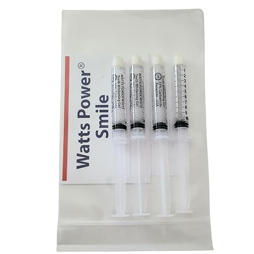 Miniatura 10 de Watts Power - Geles blanqueadores dentales de doble acción al 35 %, enormes 0.3 fl oz, 4 enormes geles de 0.3 fl oz más gel de cuidado posterior,