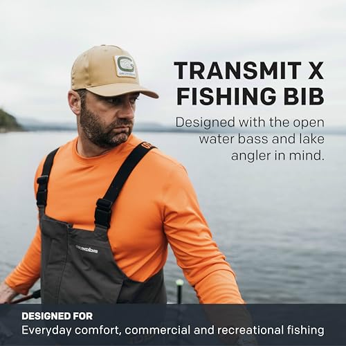 Grundens Transmit x Bib - Fishing Bib for Men, Wind and Weather Resistant Waders, Stain Resistant, Medium Duty, Breathable2