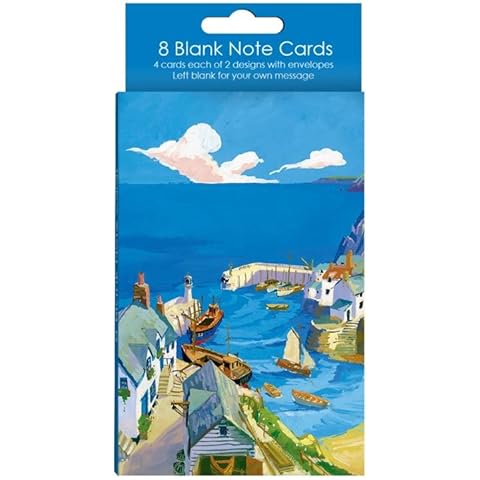 Abacus Cards Pack of 8 Coastal Note Cards Cover