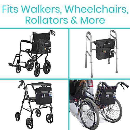 image for Vive Wheelchair Bag - Machine Washable, Double-Stitched, Water-Resista