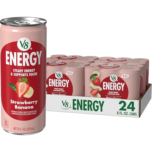 V8 Energy Strawberry Banana Juice Energy...