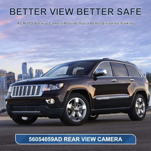 Image of Rear View Backup Camera Fit for Dodge Durango, fit for Jeep Grand Cherokee 2011-2013, Reversing Parking Assist Camera OE Replacement 56054059AC 56054059AD 56054059AE 56054059AF