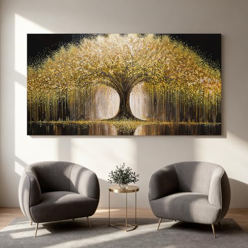 Large Tree Of Life Wall Art Decor 29"x58" Large Wall Art For Living Room by HXSRQ FA ART - Used condition - Image 3