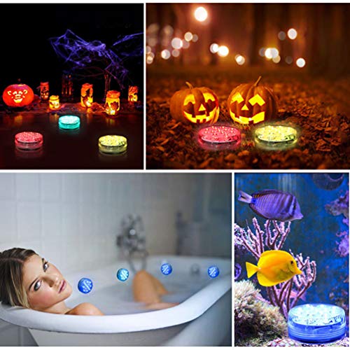 Mobestech 4 Pcs SubmersÃ­vel Luzes Led Com Controle Remoto Ã  Prova D 'Ãgua SubaquÃ¡tica Luzes Led